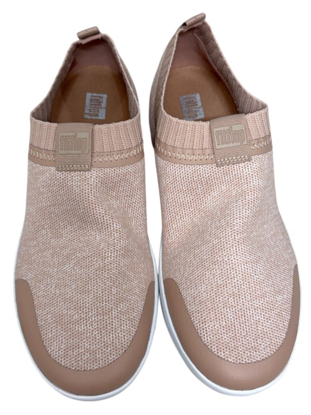 Fitflop Womens Uberknit Slip On Sneaker Comfor Shoes Neon Blush Urban White SZ 7 - Picture 2 of 10